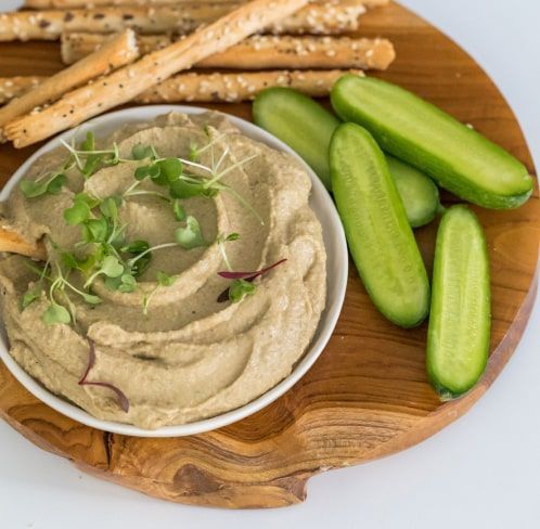 Hummus de berenjenas plant based